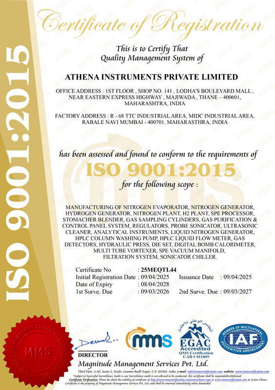 Certificate of Registration | Athena Instruments